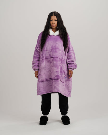 ONY Furlined Hoodie Blanket - Purple