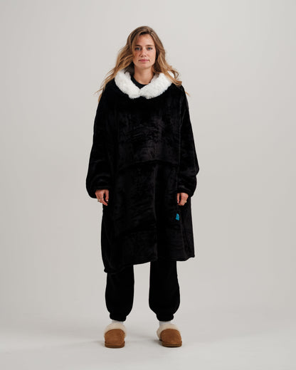 ONY Furlined Hoodie Blanket - Black