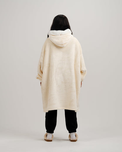 ONY Furlined Hoodie Blanket - Cream