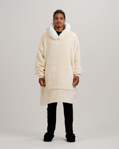 ONY Furlined Hoodie Blanket - Cream