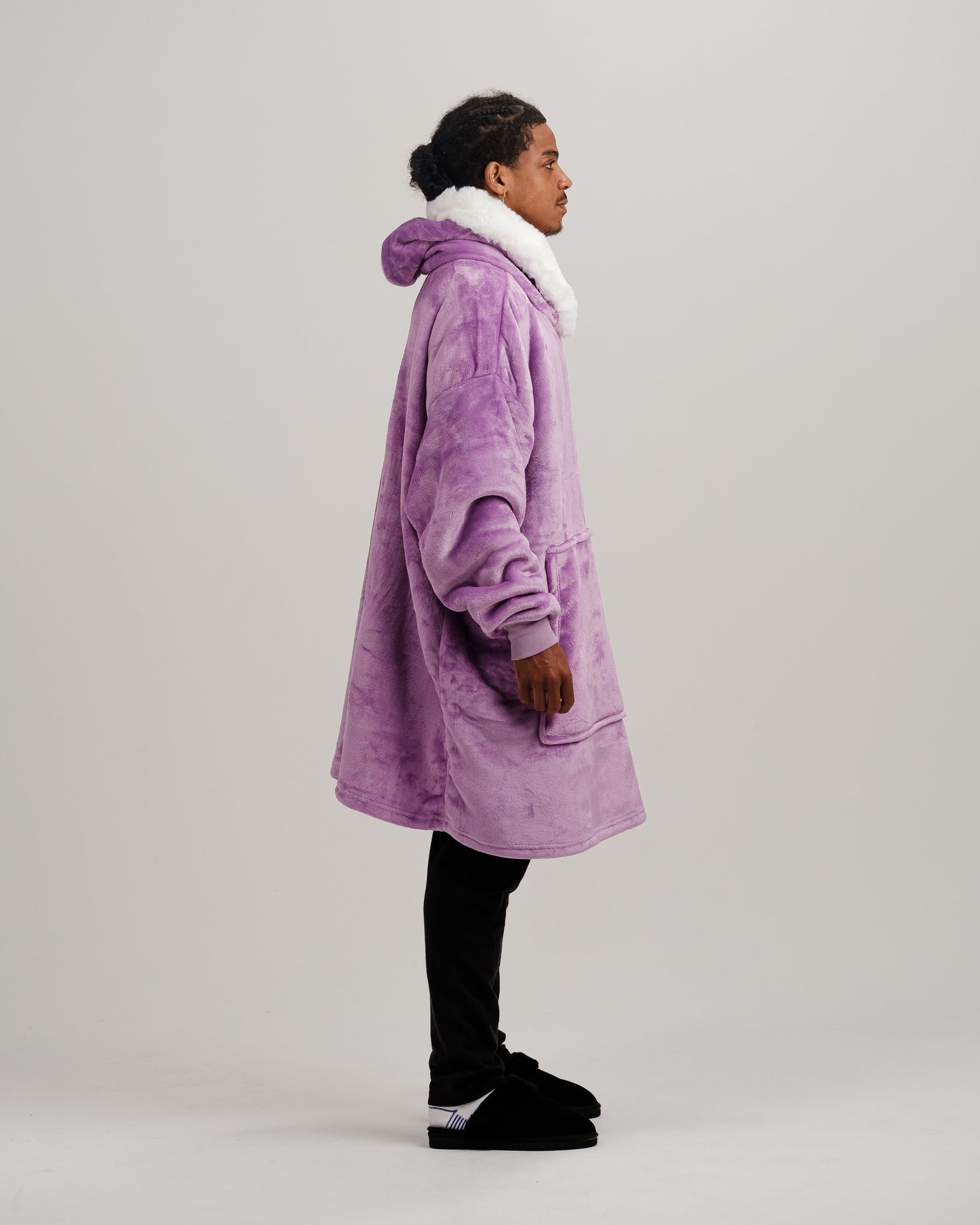 ONY Furlined Hoodie Blanket - Purple