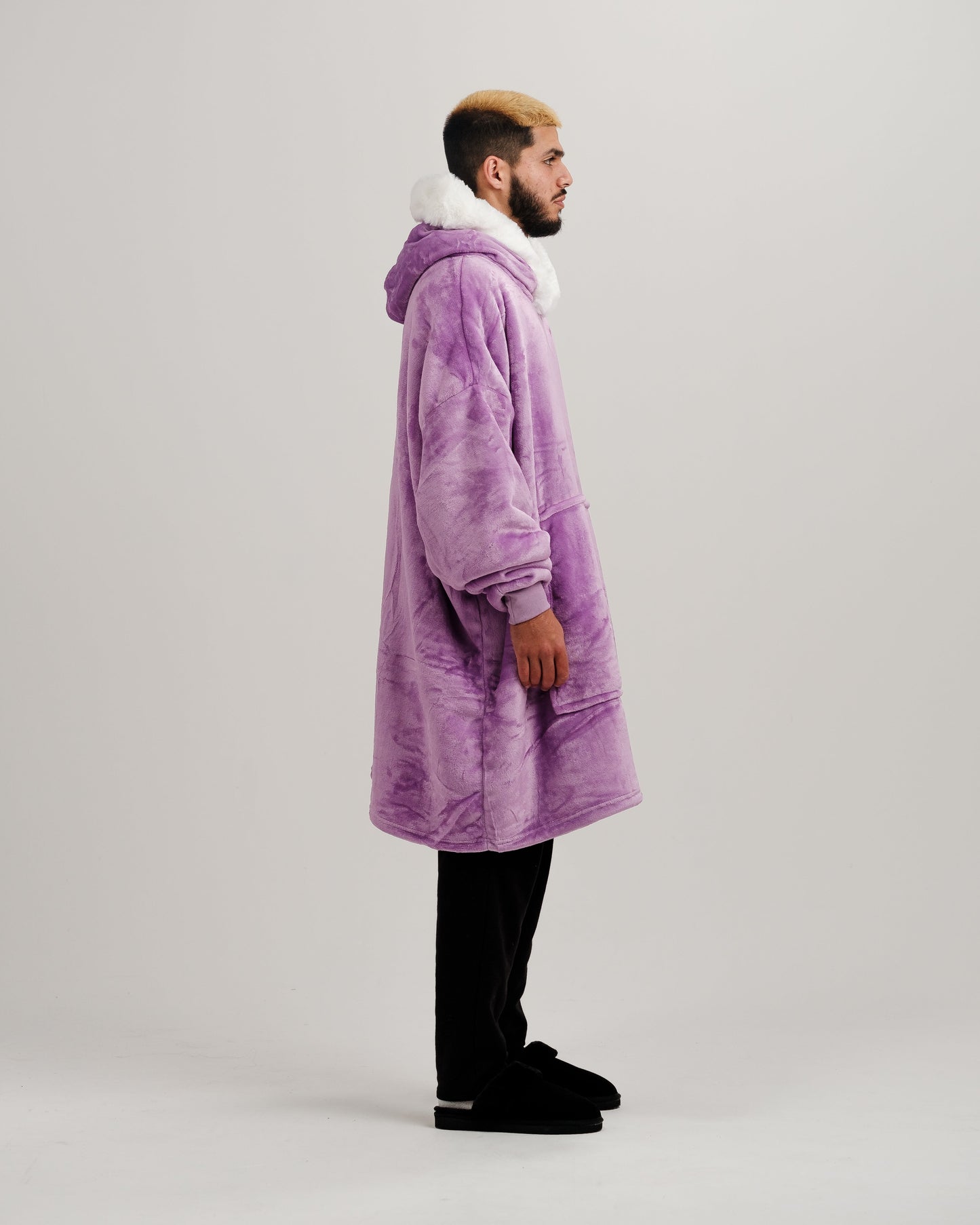 ONY Furlined Hoodie Blanket - Purple