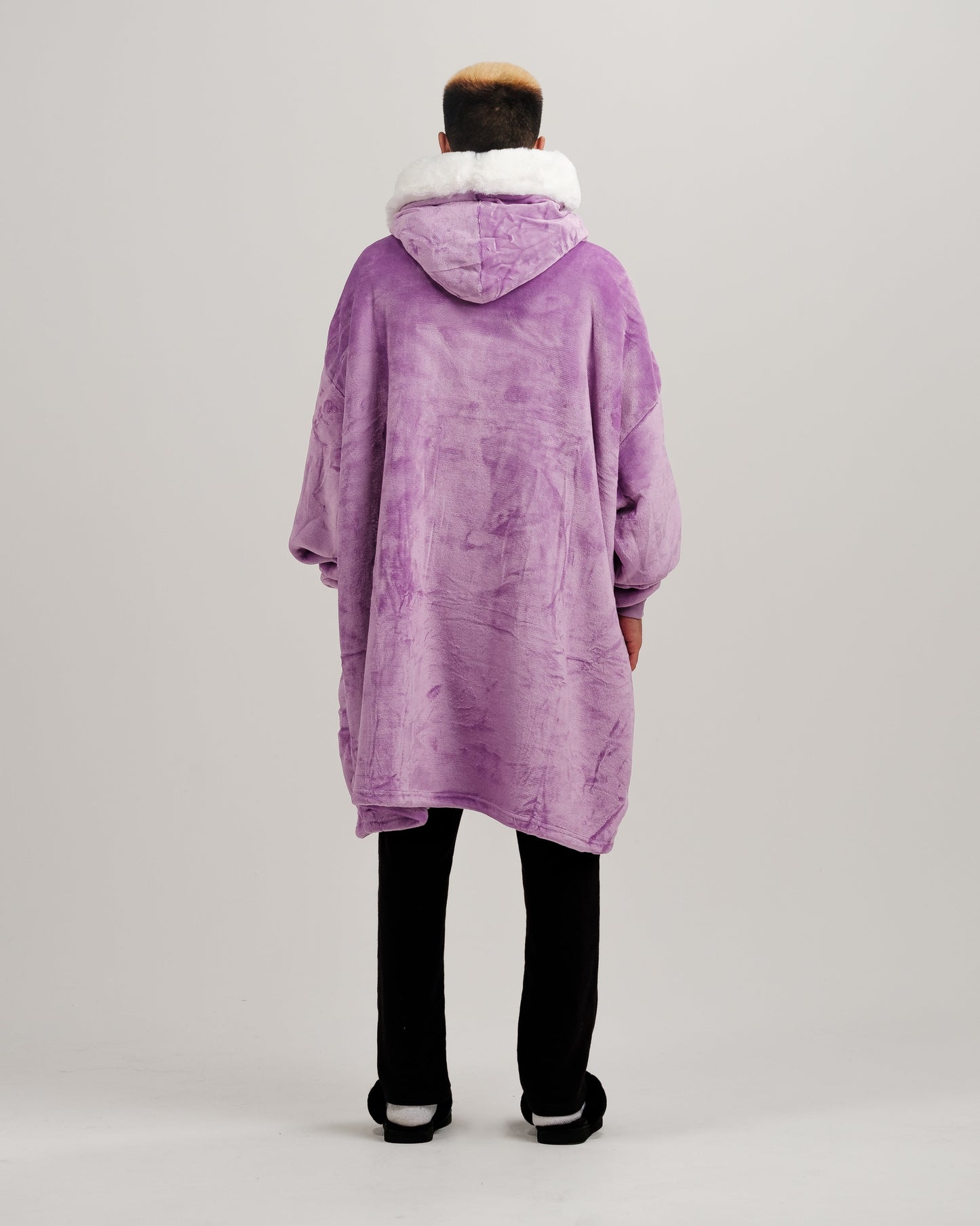 ONY Furlined Hoodie Blanket - Purple