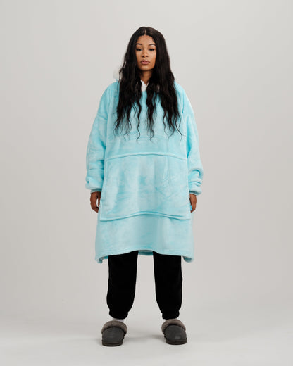 ONY Furlined Hoodie Blanket - Blue