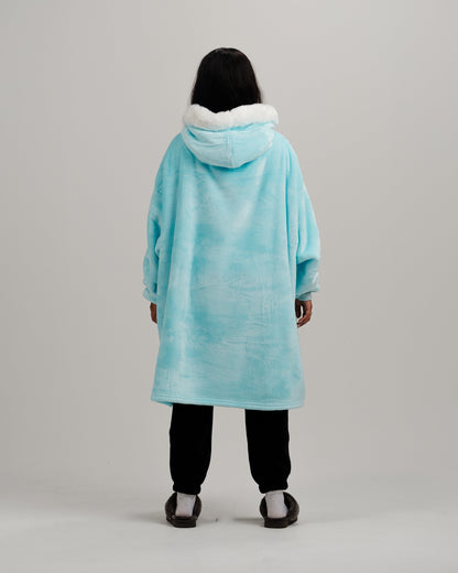 ONY Furlined Hoodie Blanket - Blue