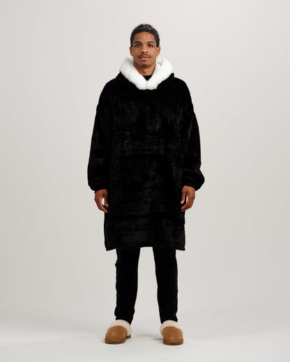 ONY Furlined Hoodie Blanket - Black