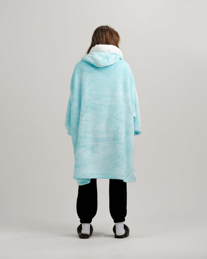 ONY Furlined Hoodie Blanket - Blue