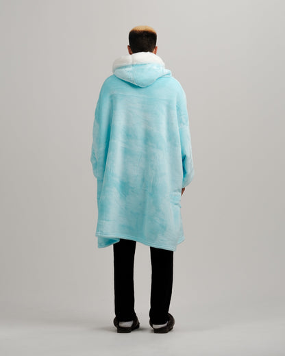 ONY Furlined Hoodie Blanket - Blue