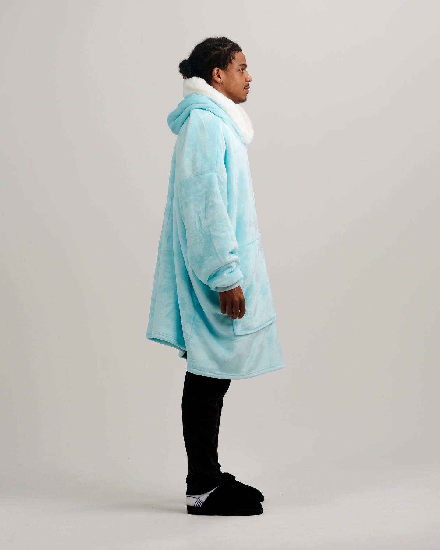 ONY Furlined Hoodie Blanket - Blue