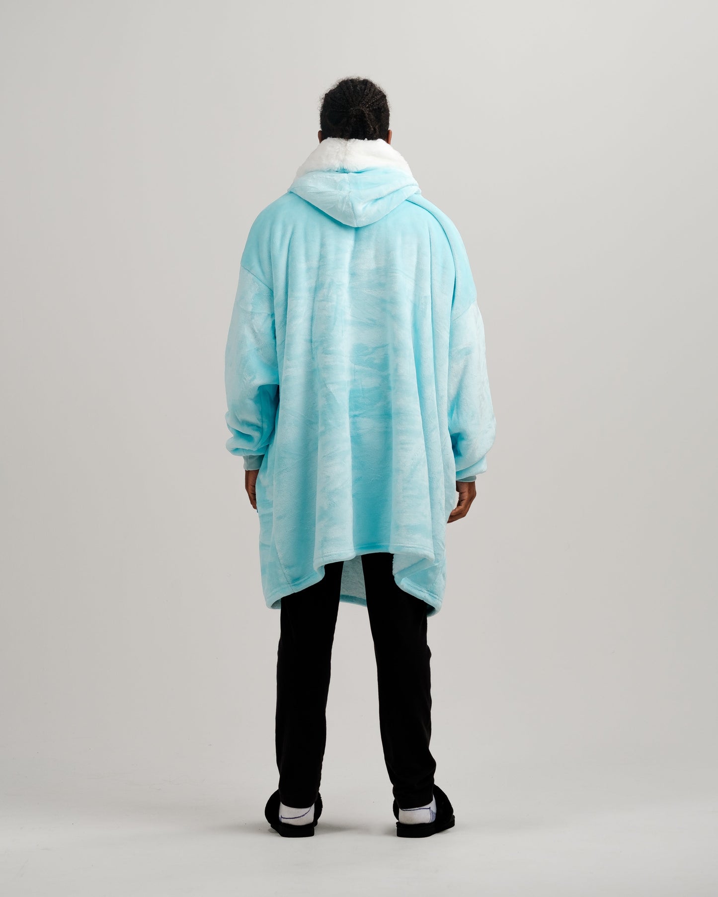 ONY Furlined Hoodie Blanket - Blue