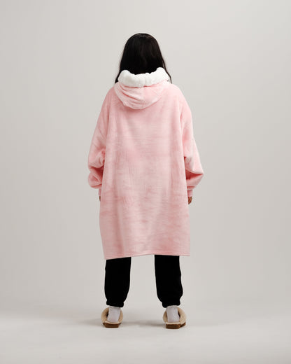 ONY Furlined Hoodie Blanket - Pink