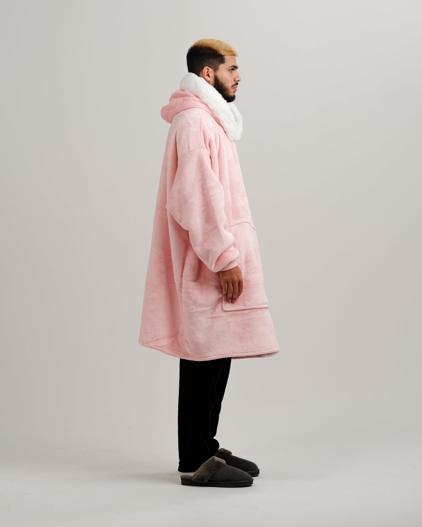 ONY Furlined Hoodie Blanket - Pink