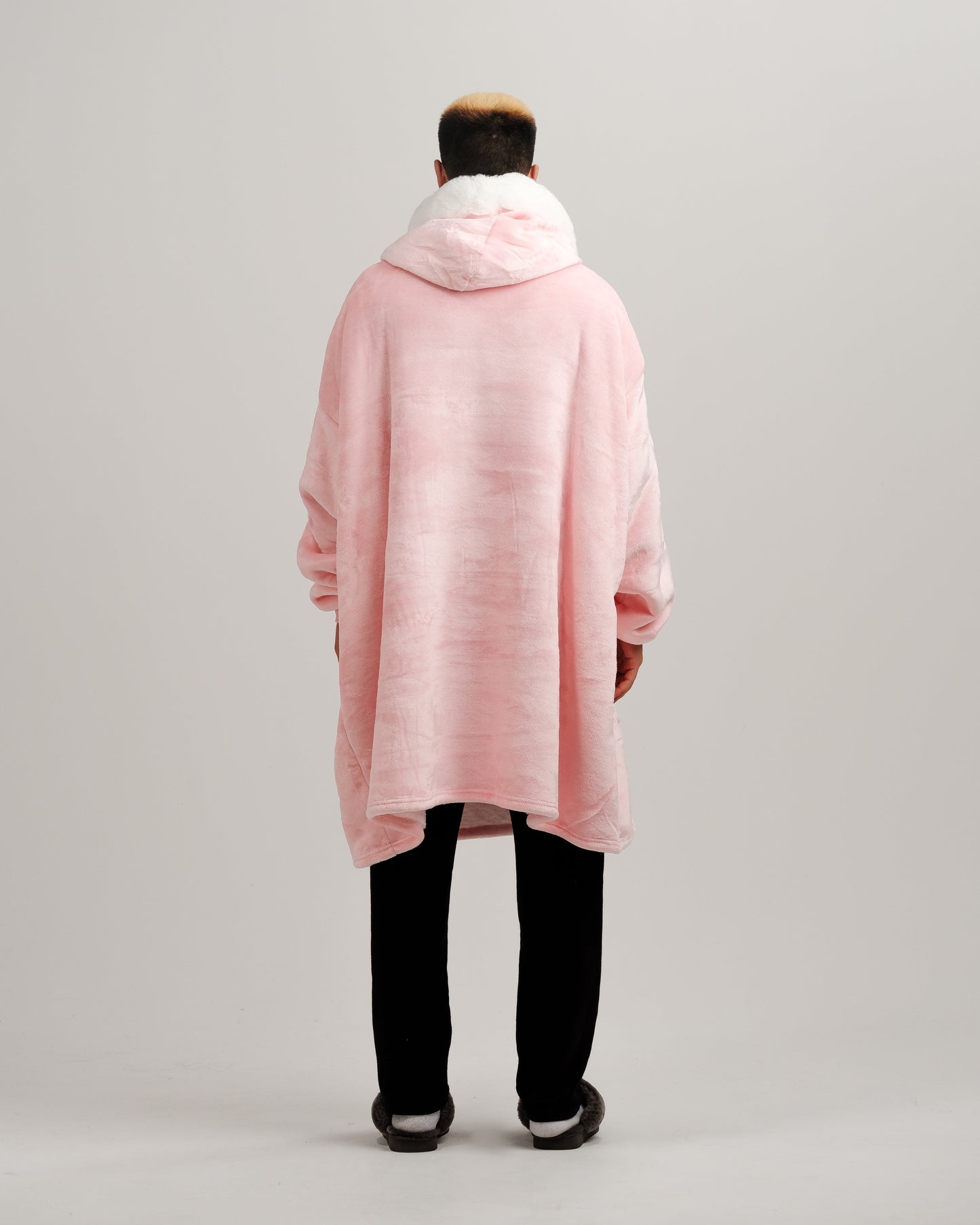 ONY Furlined Hoodie Blanket - Pink