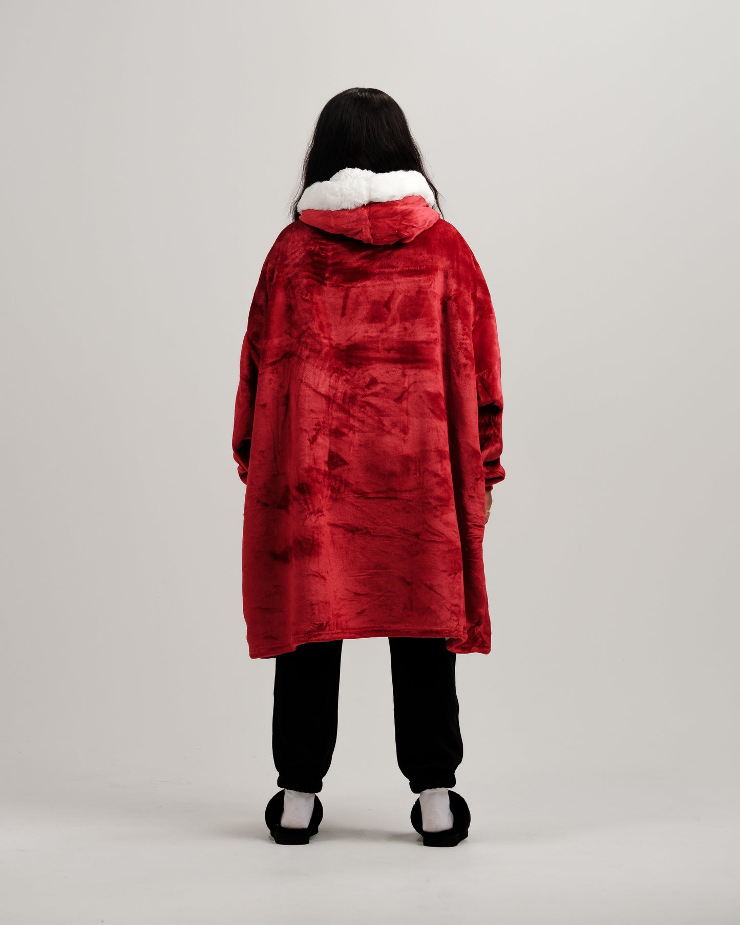 ONY Furlined Hoodie Blanket - Red