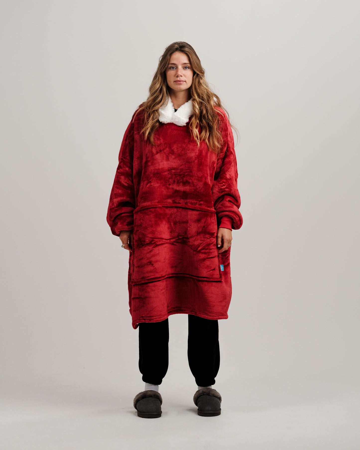 ONY Furlined Hoodie Blanket - Red