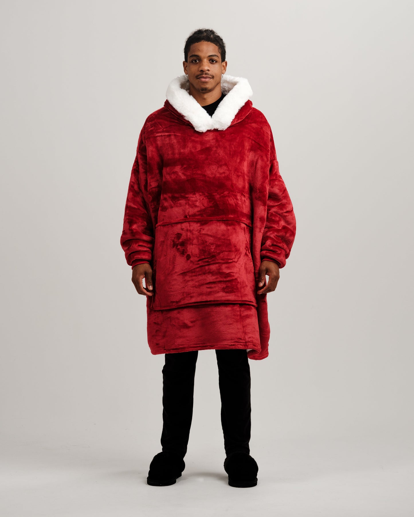 ONY Furlined Hoodie Blanket - Red