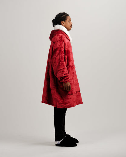 ONY Furlined Hoodie Blanket - Red