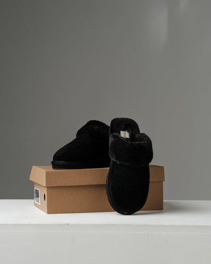 ONY Wool Slippers - Black