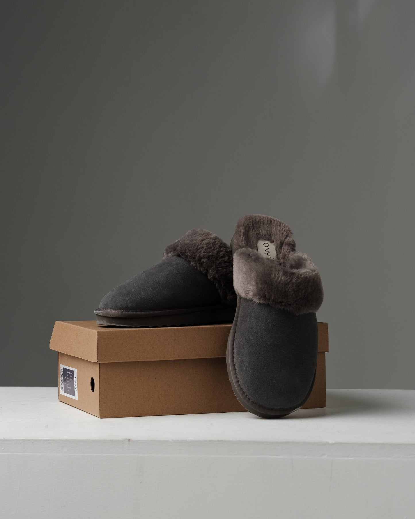 ONY Wool Slippers - Grey