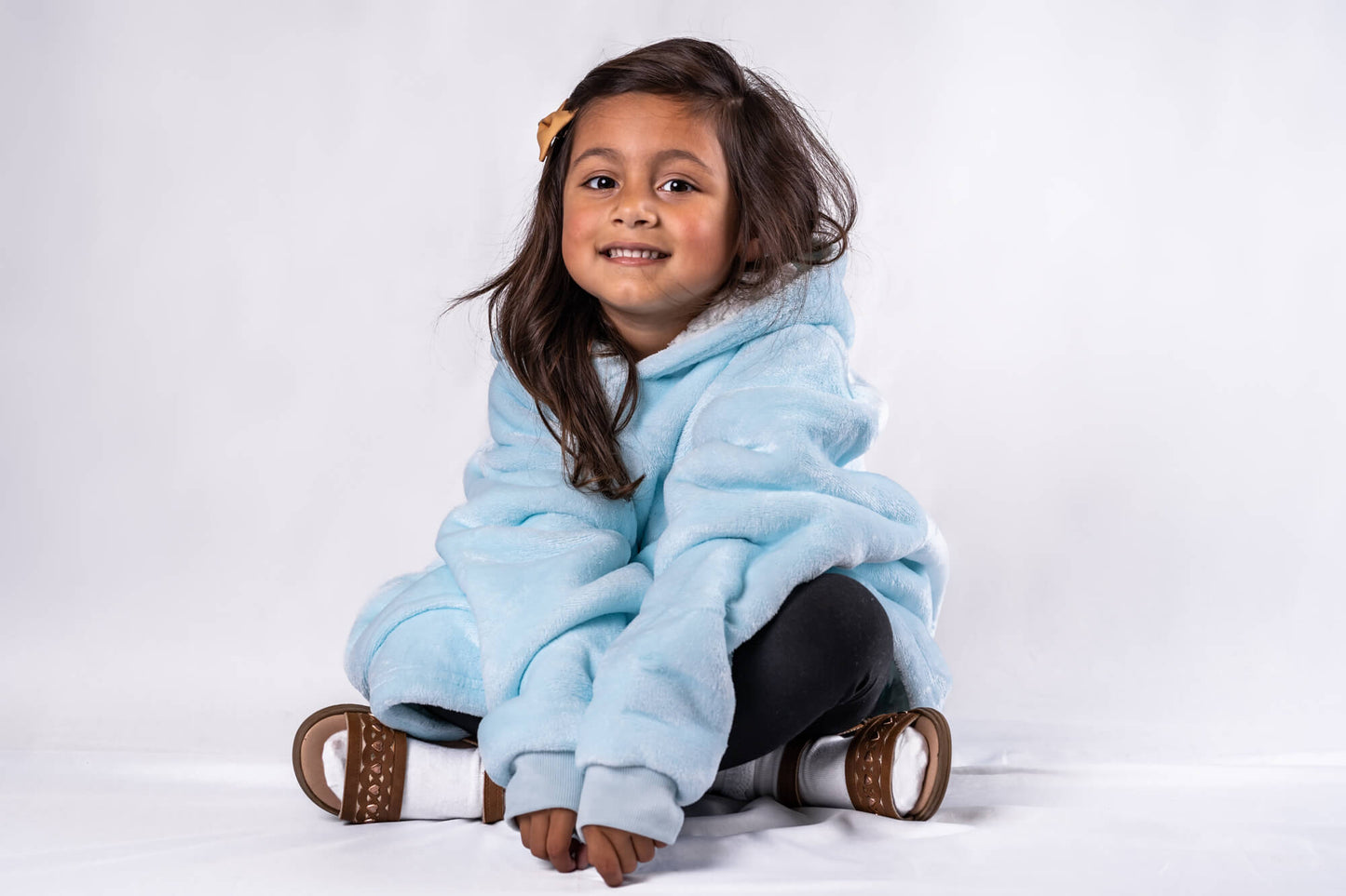 Kids & Little Ones Blue Extra Thick Ony Hoodie Blanket