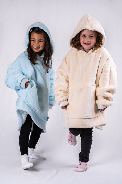 Kids & Little Ones Cream Extra Thick Ony Hoodie Blanket